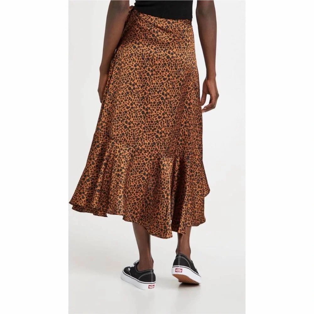 Leopard Print Ruffle Skirt - Picture 3 of 6